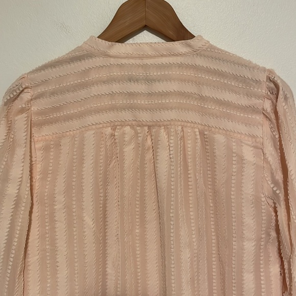 LOFT Size Medium Pink Blouse - Picture 6 of 8